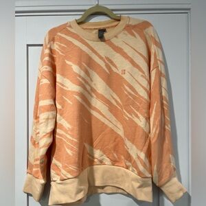 Sweaty Betty Salmon pink and Cream Top